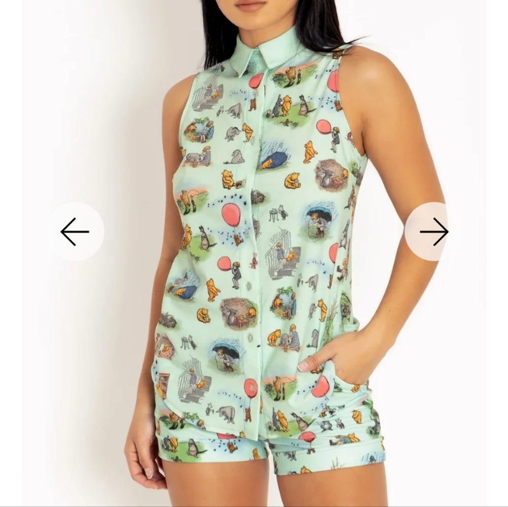 Winnie the Pooh button up business top